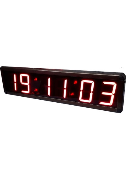 76 mm Displayli Saniyeli Dijital Saat Derece Kasa: 17X50 cm