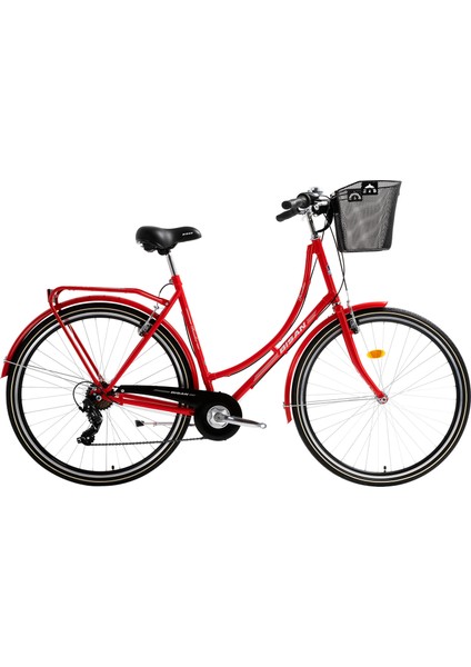 Paradise S 28'' Kırmızı Şehir Bisikleti 7 Vites Kadro 54CM