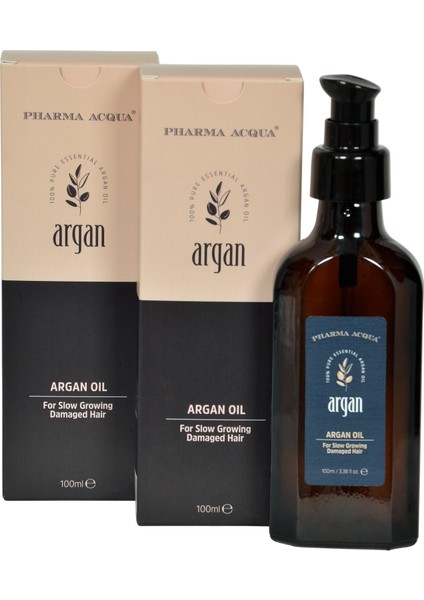 Yavaş Uzayan ve Yıpranmış Saçlar Için Argan Bakım Yağı 100 ml x 2 Adet