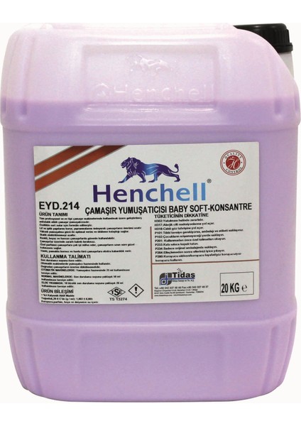 ÇAMAŞIR YUMUŞATICISI - KONSANTRE - BABY SOFT 20 KG