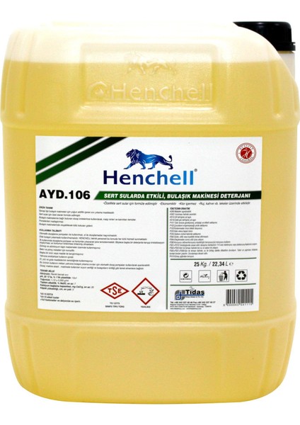 Endüstriyel Bulaşık Makinesi Deterjanı 20L (22,50 KG)
