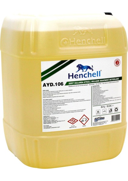 Endüstriyel Bulaşık Makinesi Deterjanı 20L (22,50 KG)