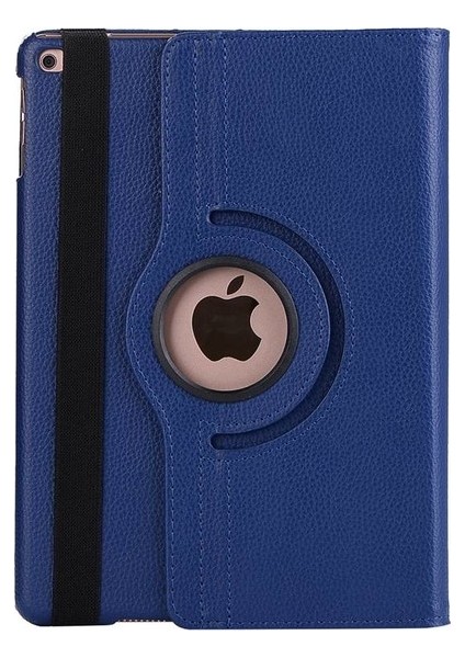 Apple iPad 2 3 4 Kılıf Dönebilen Standlı Kapaklı Kılıf + Nano Ekran Koruyucu Lacivert