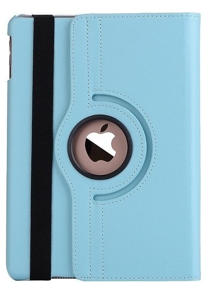 Apple iPad Mini 5 Kılıf Dönebilen Standlı Kapaklı Kılıf + Nano Ekran Koruyucu Mavi