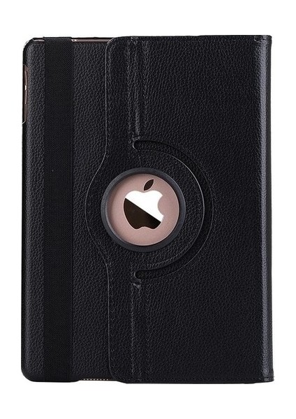 Apple iPad Pro 12.9'' 2018 Kılıf Dönebilen Standlı Kapaklı Kılıf + Cam Ekran Koruyucu Siyah