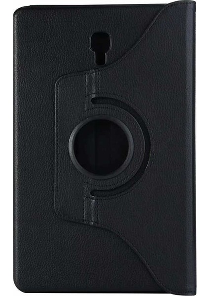 Samsung Galaxy Tab A (T590) Kılıf Dönebilen Standlı Kapaklı Kılıf + Cam Ekran Koruyucu Siyah