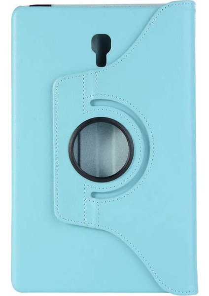 Samsung Galaxy Tab A (T590) Kılıf Dönebilen Standlı Kapaklı Kılıf + Nano Ekran Koruyucu Mavi