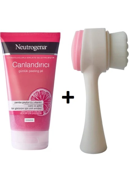 Canlandırıcı Peeling Pembe Greyfurt 150 ml + Cilt Temizleme Fırçası