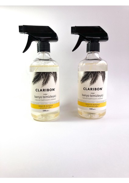 Doğal Banyo Temizleyici Sprey - Limon & Okaliptus 500 ml x 2