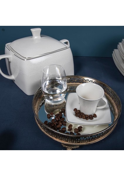 Güral 85 Parça Carolıne Kare Bone Yemek Takımı fırsatları