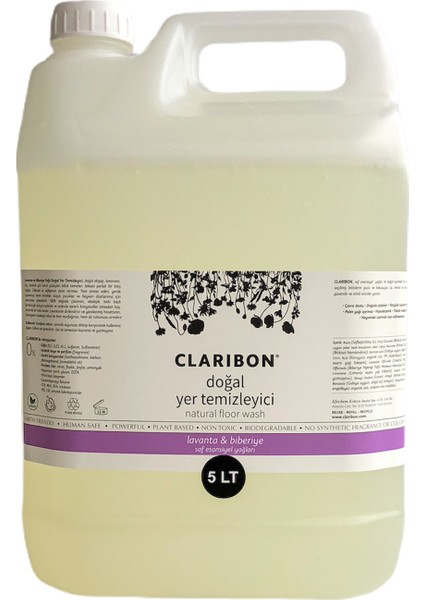 Doğal Yer Temizleyici - Lavanta & Biberiye 5 Lt