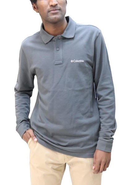 M Cascade Range Solid Ls Polo Erkek T-Shirt CS0099