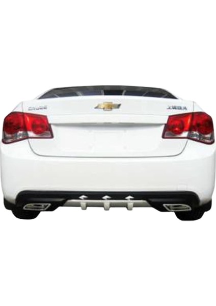 Chevrolet Cruze Gri Siyah Difüzör Arka Tampon Çift Egzoz Çıkışlı Blueoto fiyatları