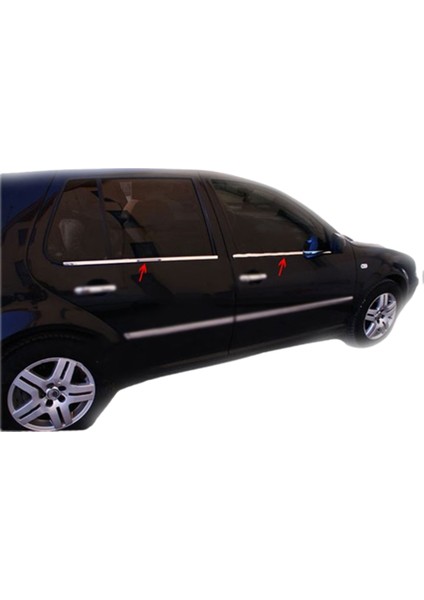 Vw Golf 4 Kasa (1998-2004 ) Paslanmaz Krom Cam Çıtası 4 Parça Blueoto