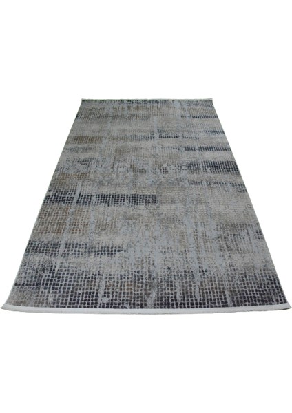 Ipekyün Modern Ince Dokulu Gri Lacivert Tozmayan Dokuma Halı 4 Mevsim fiyatları