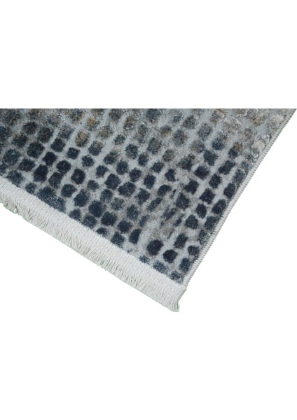 Ipekyün Modern Ince Dokulu Gri Lacivert Tozmayan Dokuma Halı 4 Mevsim indirimleri