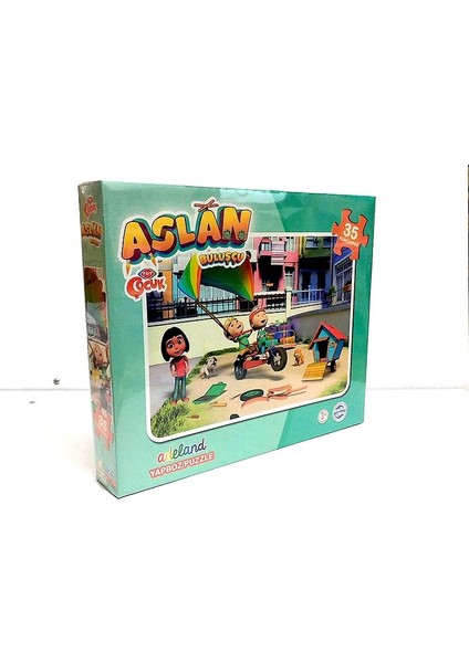 Trt Çocuk Aslan Kutulu Puzzle - Yapboz 35 Parça