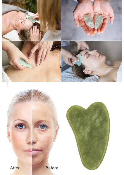 Yeşim Taşı Gua Sha Yüz Bakımı Kaz Ayağı fiyatları