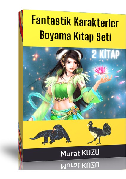 Fantastik Karakterler Boyama Kitap Seti -2 Kitap