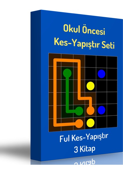 Okul Öncesi Kes Yapıştır Kitap Seti -3 Kitap