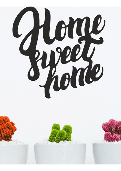 Unt ''home Sweet Home'' Duvar Dekoru - Süsü, Ahşap Dekoratif Tablo