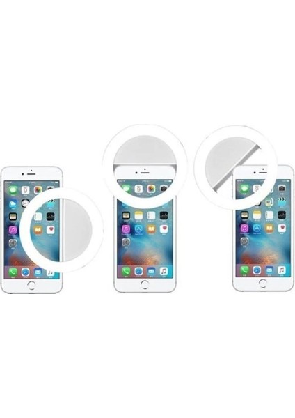 Şarjlı LED Selfie Işığı LED Light Halka Telefon Işığı 36 LED 3 Kademeli fiyatları