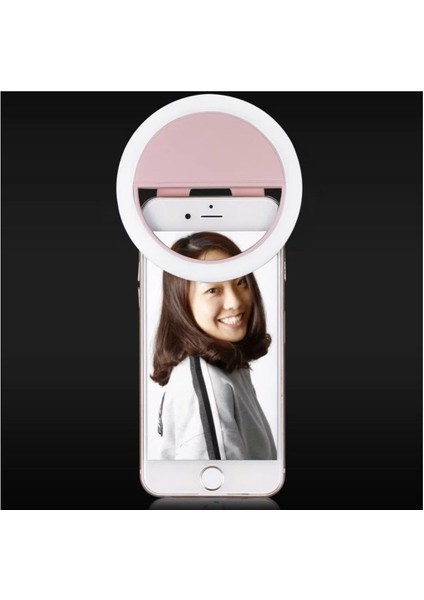 Şarjlı LED Selfie Işığı LED Light Halka Telefon Işığı 36 LED 3 Kademeli fırsatları