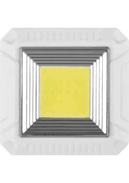 Uzaktan Kumandalı Pilli 3lü Spot LED Lamba Güçlü Beyaz Işık Kare