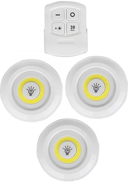 WT-364 Uzaktan Kumandalı Yapışkanlı LED Spot Lamba