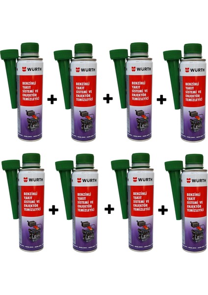 Benzin Enjektör Temizleyici Yeni Nesil Performans Arttırıcı 300 ml 8 Adet