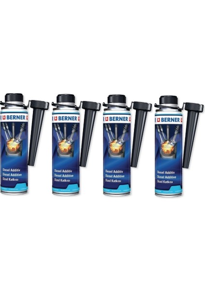 Dizel Enjektör Temizleyici Yeni Nesil Performans Arttırıcı 300 ml 4 Adet