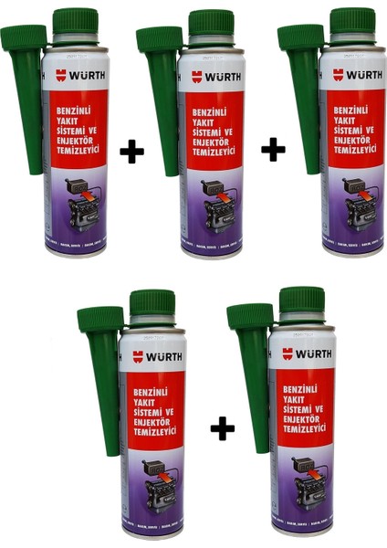 Benzin Enjektör Temizleyici Yeni Nesil Performans Arttırıcı 300 ml 5 Adet