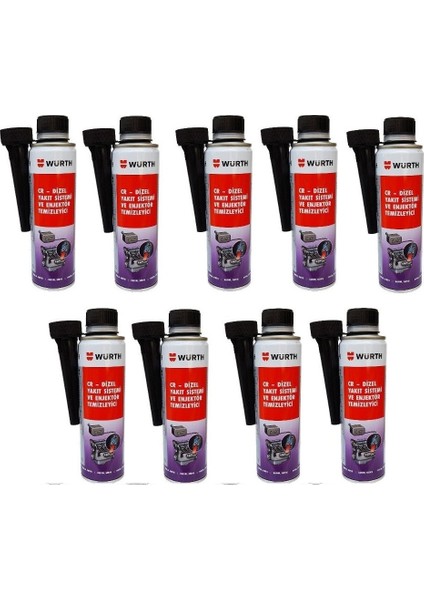 Dizel Enjektör Temizleyici Yeni Nesil Performans Arttırıcı 300 ml 9 Adet