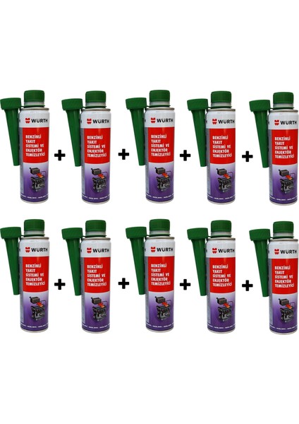 Benzin Enjektör Temizleyici Yeni Nesil Performans Arttırıcı 300 ml 10 Adet