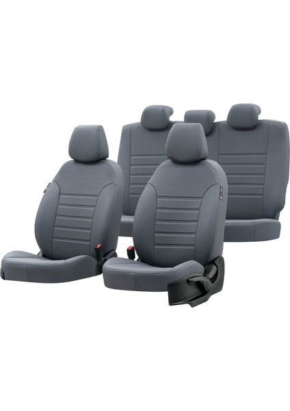 Hyundai H1 2008-2009 5+1 (6 Kişi) Özel Üretim Koltuk Kılıfı New York Design Füme