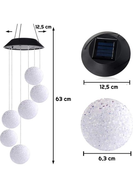 Top Motif Dekoratif Bahçe Balkon Süsleme Solar Peri LED