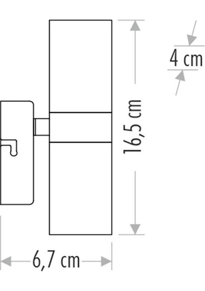 Dış Mekan Modern LED Aplik Gu-10 Ampul Hediyeli