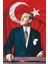 Atatürk Baskılı Türk Bayrağı Raşel Kumaş Dijital Baskı 800 x 1200 cm 1