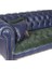 A Mobilya Dark Blue Green Leather Chesterfield 2