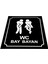 Wc Tuvalet Tabelası Bay Bayan Yönlendirme Levhası 10 cm x 12 cm 1