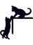 Kedi Fare Sticker Priz Folyo Sticker 1