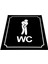 Wc Tabelası Bay Bayan Takım (2 Adet) Yönlendirme 10 cm x 12 cm 2