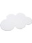 Yumuşak Yıkanabilir Bulut Şekilli Beyaz Post Halı 2