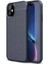 Apple iPhone 11 Pro (5.8'') Kılıf Ultra Korumalı Deri Desenli Lüx Niss Silikon Kılıf Lacivert 1