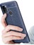 Samsung Galaxy A21S Kılıf Ultra Korumalı Deri Desenli Lüx Niss Silikon Kılıf Lacivert 3