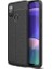Samsung Galaxy M30S Kılıf Ultra Korumalı Deri Desenli Lüx Niss Silikon Kılıf + Tam Kaplayan 6d Nano Ekran Koruyucu Siyah 1