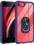 - iPhone 6 / 6s - Kılıf Yüzüklü Arkası Şeffaf Koruyucu Mola Kapak 1