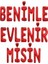 Benimle Evlenirmisin Kırmızı Folyo Balon Seti 1