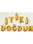 Gold Iyiki Doğdun Folyo Balon Seti 1