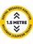 İndirim Mağazası Sosyal Mesafe Sticker Yuvarlak Yapışkanlı Yer Folyosu 1